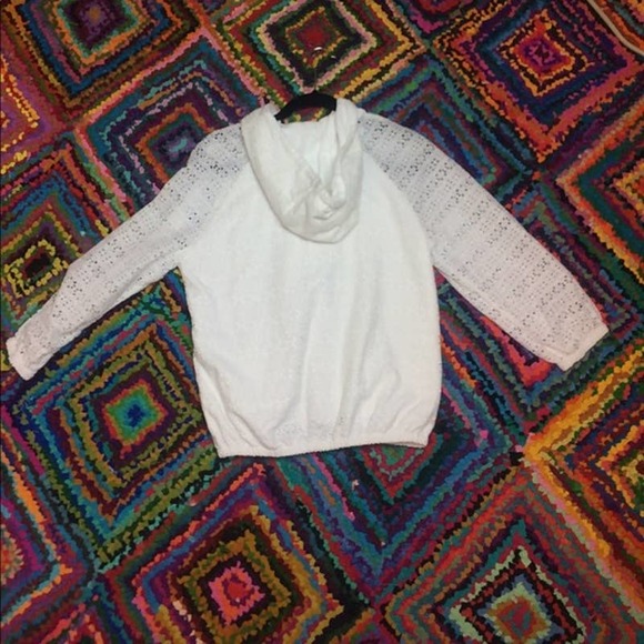 TORY BURCH White Eyelet Terry Jacket - Picture 3 of 6